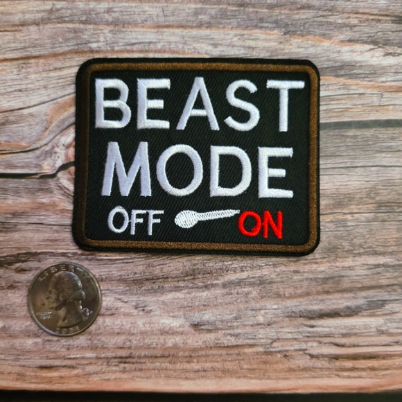 Beast Mode Gym Fitness Y2k 2000s Iron on Patch Pick 3/13$ - Picture 2 of 2